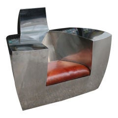 An "Easy 1" Chair in Stainless Steel by Jonathan Singleton
