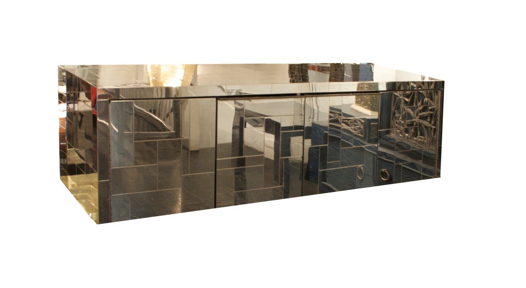 A Wall Hanging Cityscape Console by Paul Evans