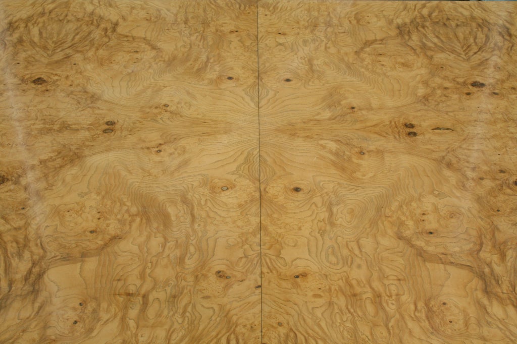 American A Burl Veneer Parsons Table by Edward Wormley for Dunbar