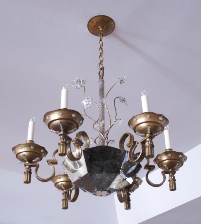 Elsa Schiaparelli Chandelier by Maison Bagues, France, Ca. 1930