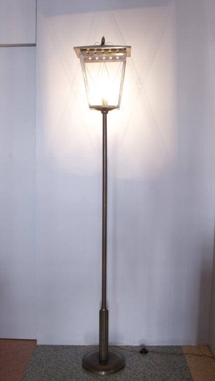 Italian A Large Lantern Floorlamp by Pietro Chiesa for Fontana Arte For Sale