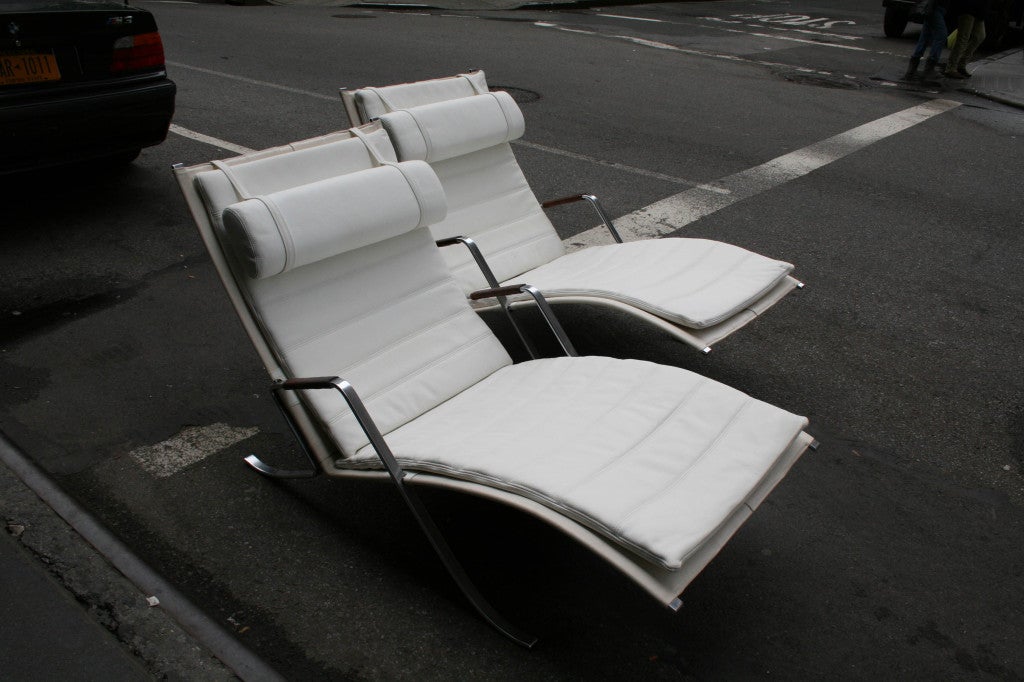 Pair of Grasshopper Lounge Chairs by Fabricius and Kastholm In Excellent Condition In New York, NY
