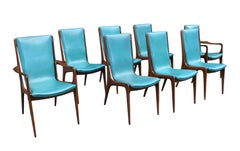 Set of Eight Walnut Dining Chairs by Vladimir Kagan, USA, ca. 1950's