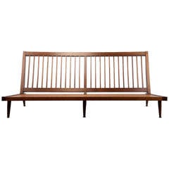 George Nakashima Low Settee in Walnut , American circa 1960's