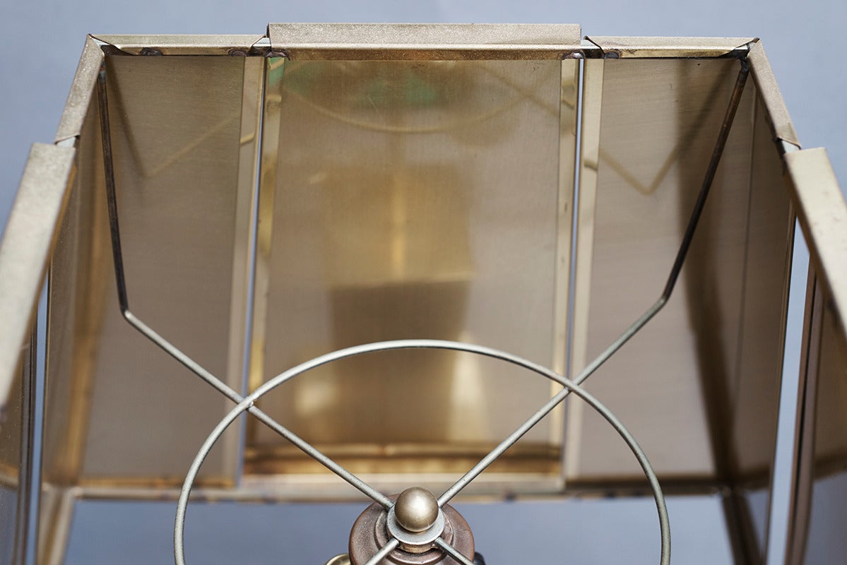 Curtis Jere, Brass Table Lamp, USA, 1970s 2
