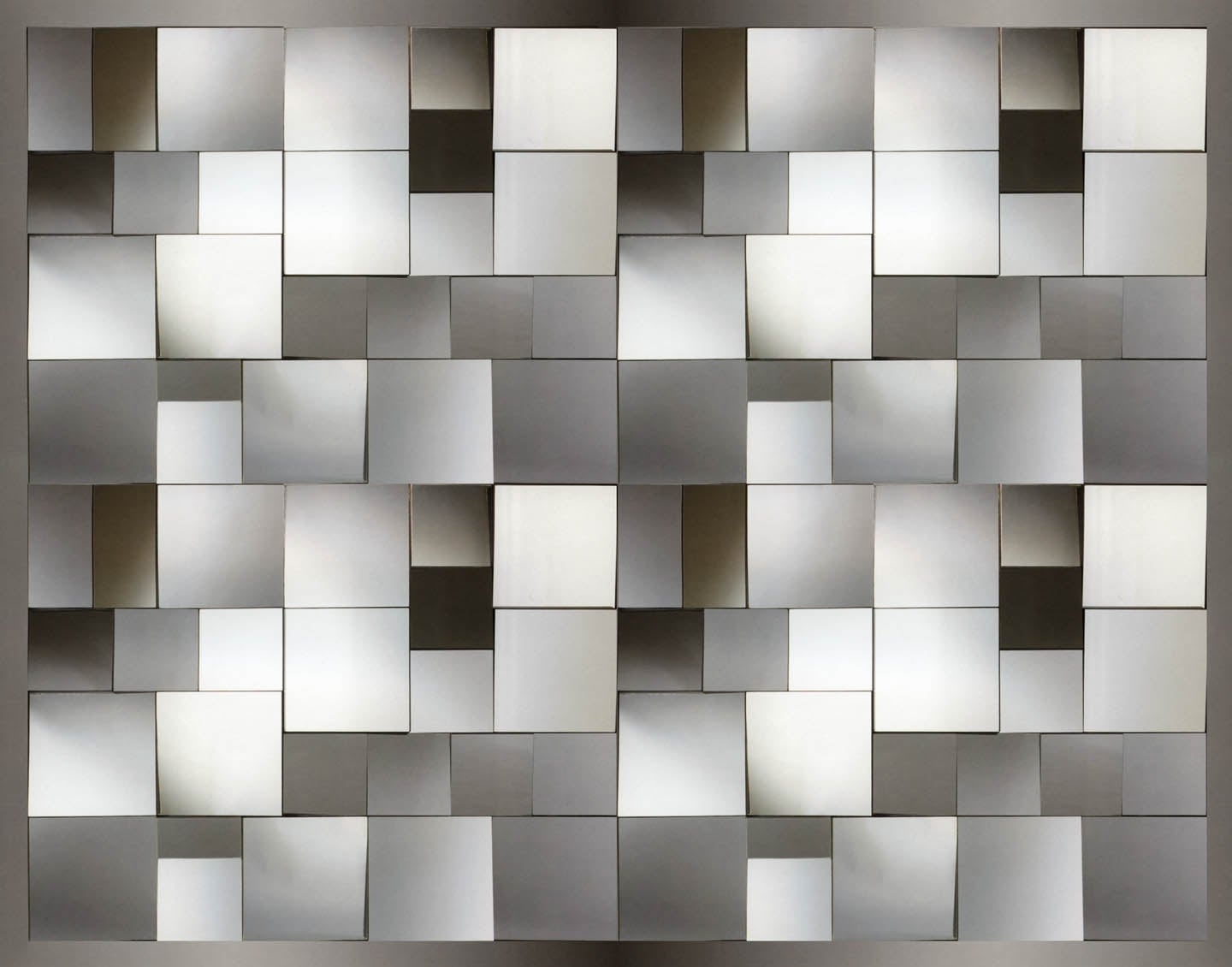 Monumental Mirrored Wall Sculpture by Neal Small USA c. 2000
