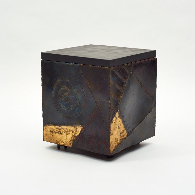 Paul Evans, Pair of Welded Steel Custom Cubes, USA, 1969 1