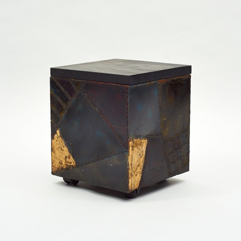 Paul Evans, Pair of Welded Steel Custom Cubes, USA, 1969 2