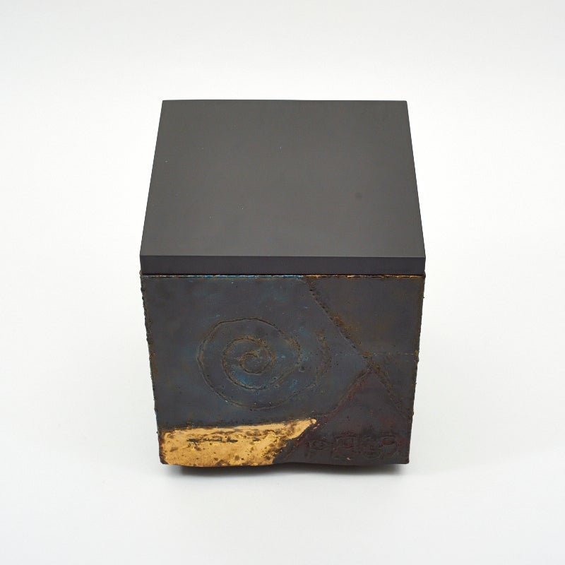 Paul Evans, Pair of Welded Steel Custom Cubes, USA, 1969 3