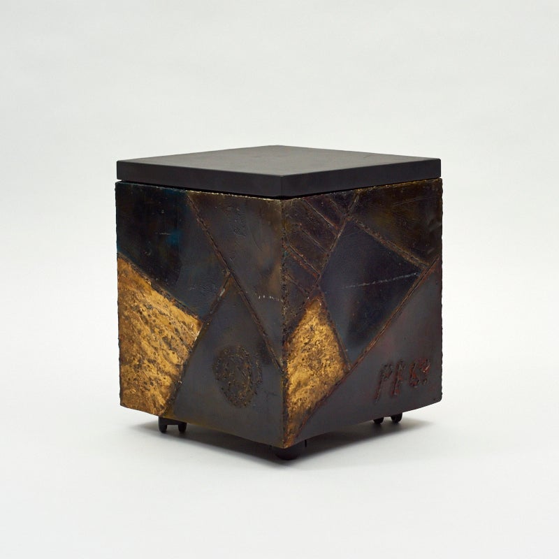 Paul Evans, Pair of Welded Steel Custom Cubes, USA, 1969 5