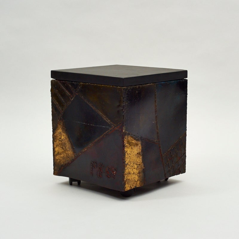 Paul Evans, Pair of Welded Steel Custom Cubes, USA, 1969 6