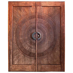 Billy Joe McCarroll and David Gillespe, Heroic Sunburst Doors, USA, circa 1970s