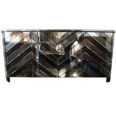 Smoke Mirrored Credenza for Billy Baldwin, USA, Circa 1970