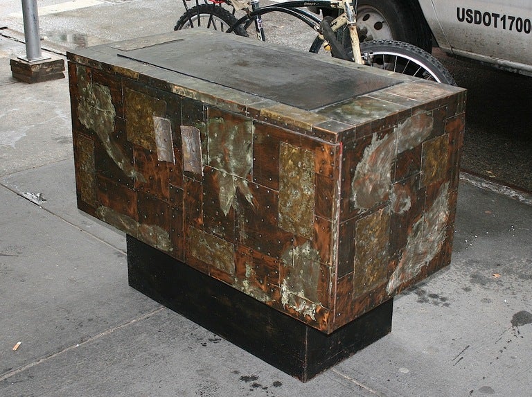 Patchwork Console Bar by Paul Evans, USA, c. 1970s.