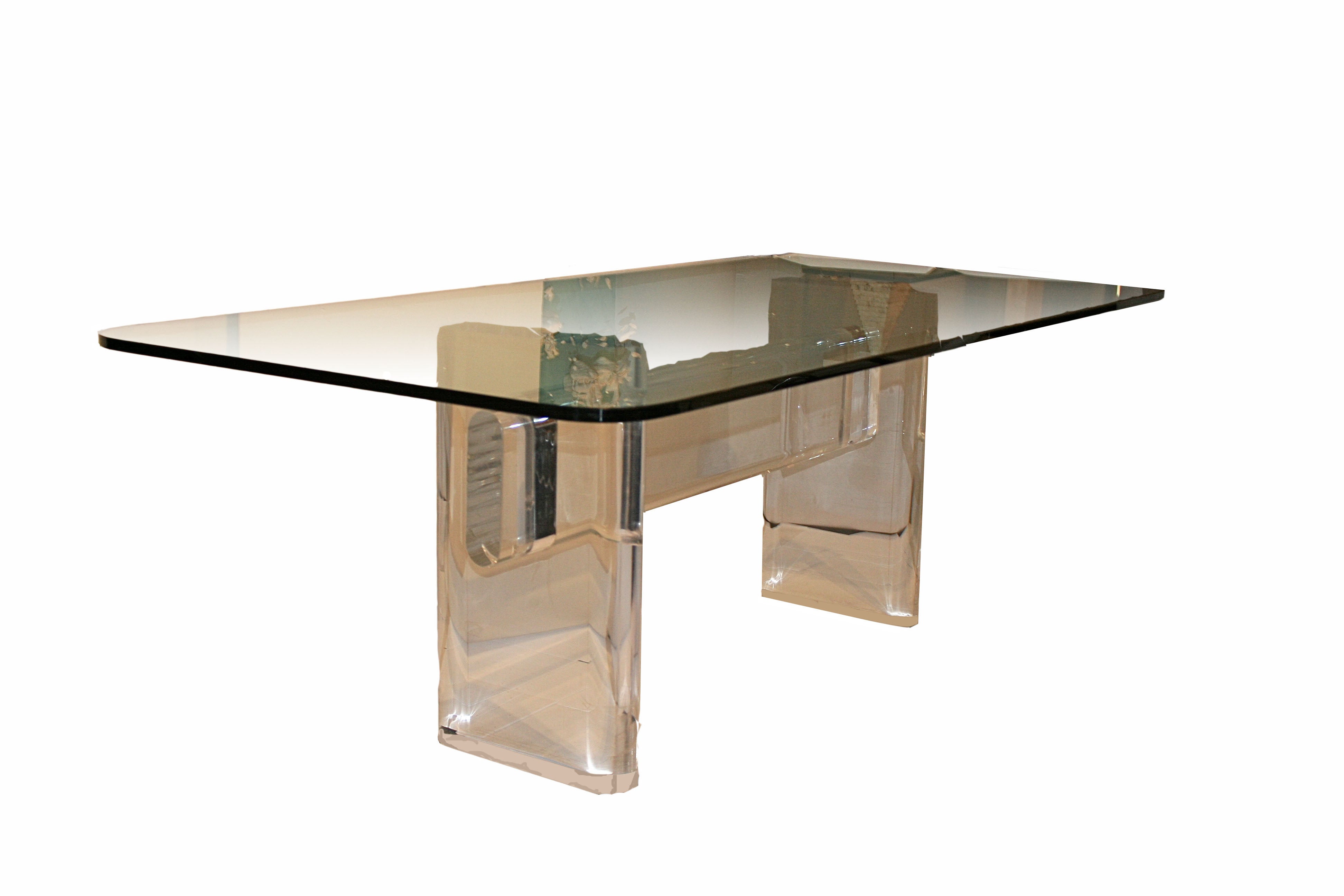 Lucite Dining Table by Karl Springer, USA, c. 1980s