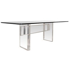 Lucite Dining Table by Karl Springer, USA, c. 1980s