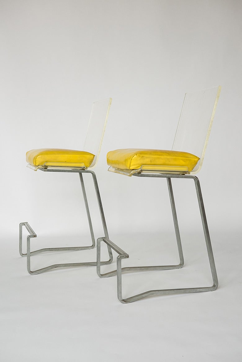 Erwine and Estelle Laverne, Pair of Bar Stools, USA, circa 1960s In Excellent Condition In New York, NY