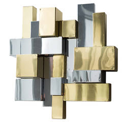 Paul Evans Cityscape Wall-Mounted Sculpture, USA, 1975 12