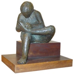 A Modern Bronze Figure "Boy with Thorn" after the Antique ca. 1960