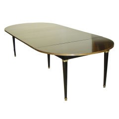 A Louis XVI Style Black Lacquer Dining Table, By Jansen