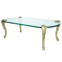 A Louis XV Style Ormolu and Glass Coffee Table, by P. E. Guerin