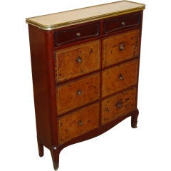 A Louis XV Style Mahogany Hall Chest, Stamped Jansen #72135