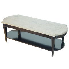 A Louis XVI Style Black Lacquer Coffee Table, by Jansen