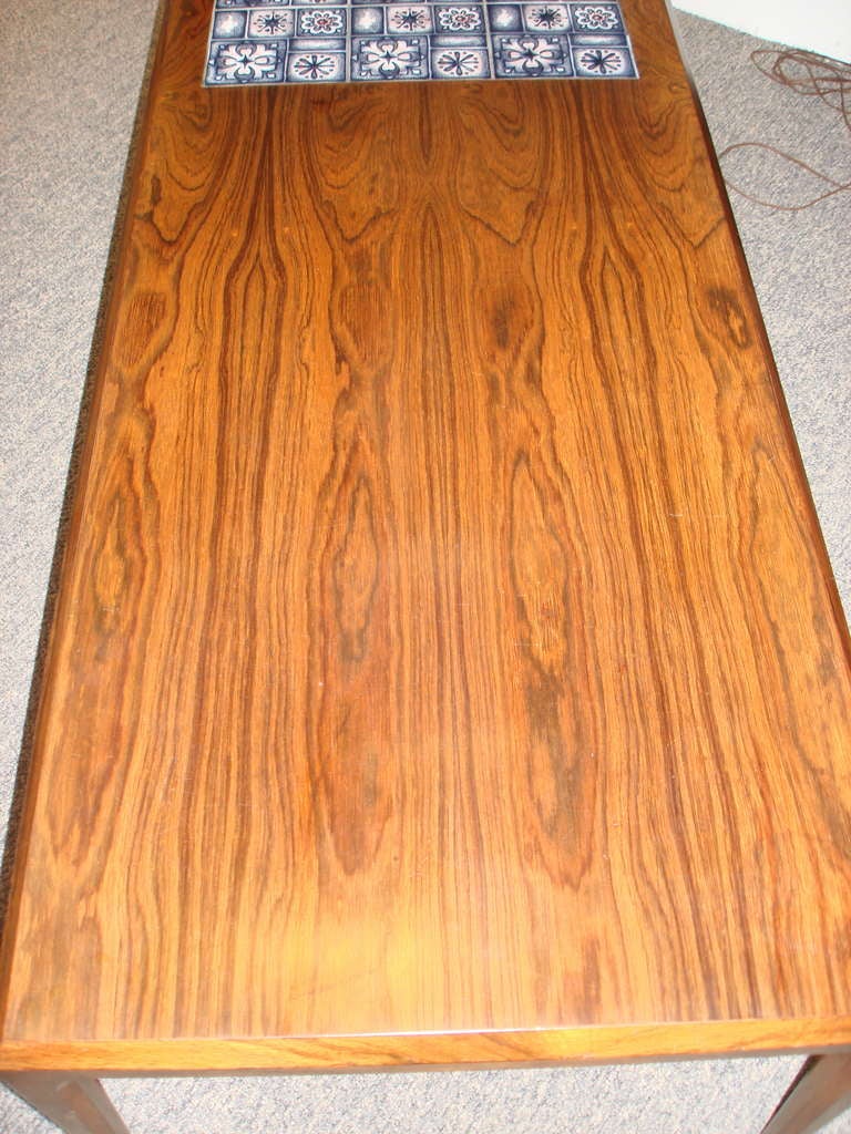 Danish Modern Rosewood Coffee Table, by Nils Thorsson In Good Condition For Sale In Riverdale, NY