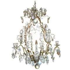 A Louis XV Style Ormolu and Rock Crystal Chandelier, by Bagués
