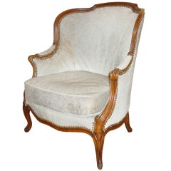 A Louis XV Beechwood Bergere, attributed to Louis Delanois
