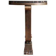 French Art Deco Console with Mirror Attributed to Raymond Subes 3