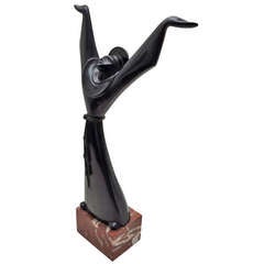 French Cubist Bronze by Ferdinand Parpan 7