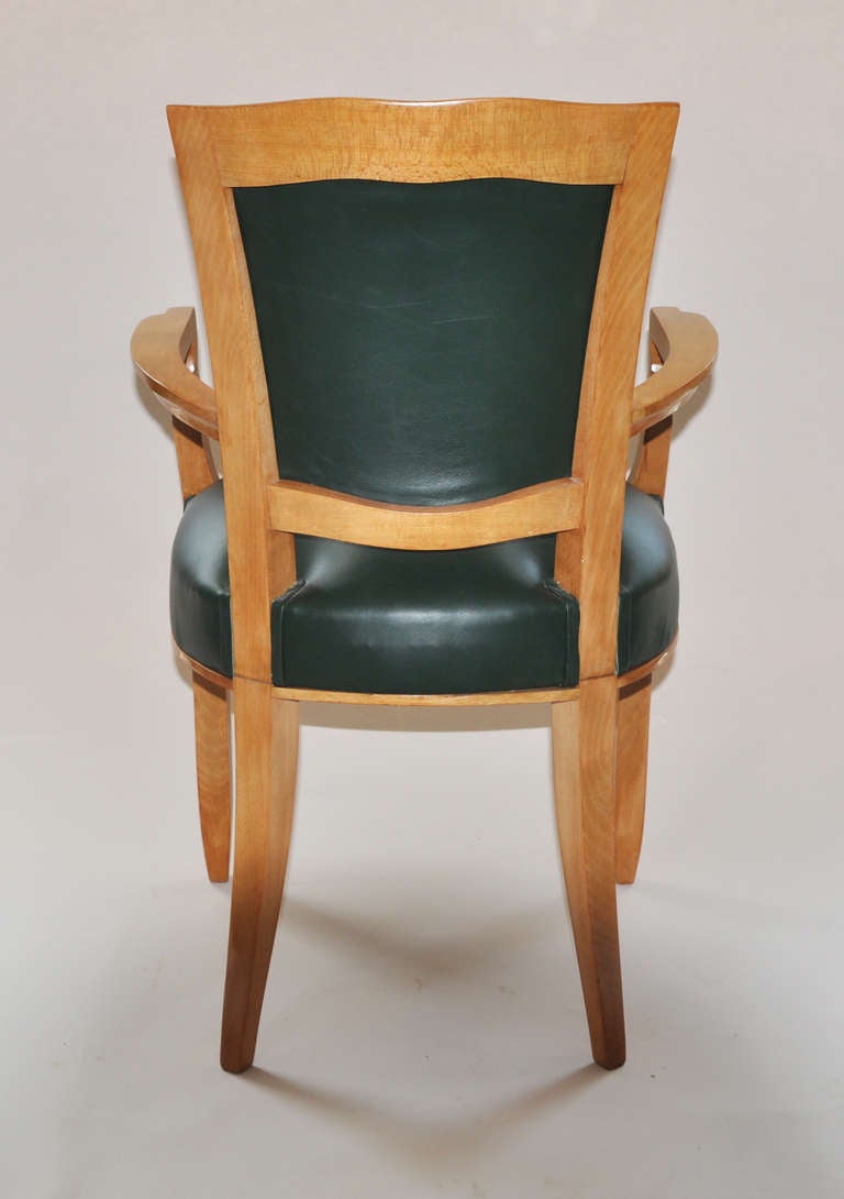 Mid-20th Century Set of Six Ocean Liner Armchairs by Jules Leleu For Sale