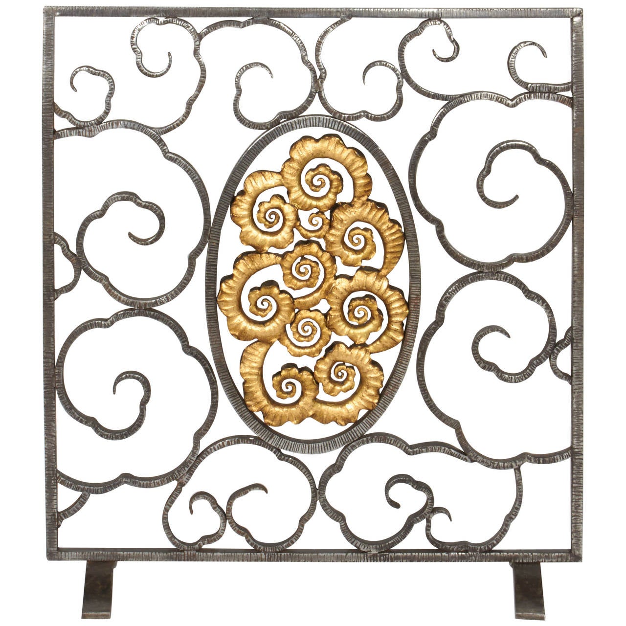 Edgar Brandt Fire Screen at 1stDibs