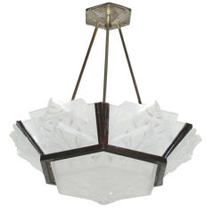 Art Deco Chandelier by Muller Frères