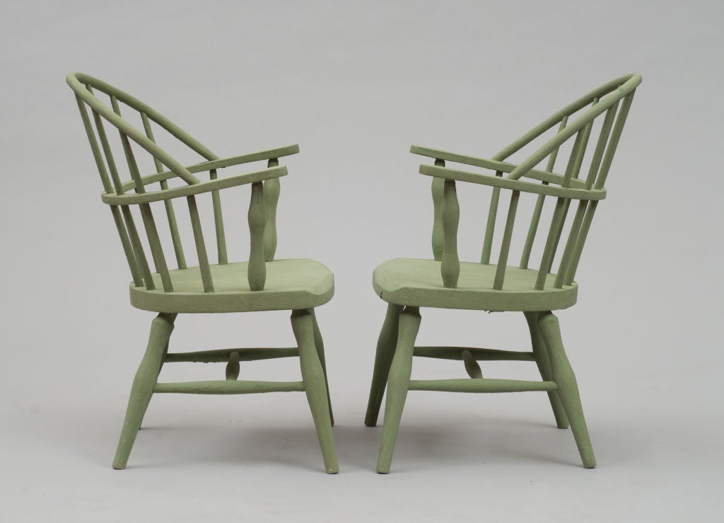 American Childs Bow back Windsor Chairs