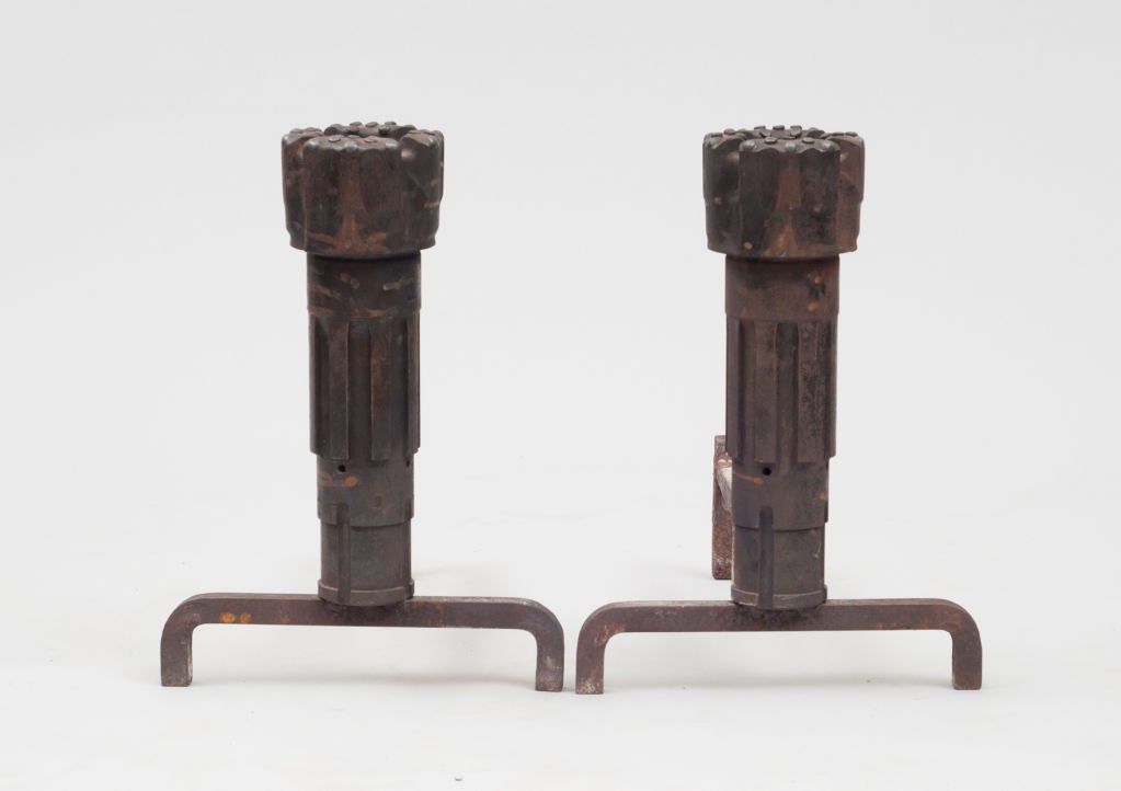 Industrial Andirons