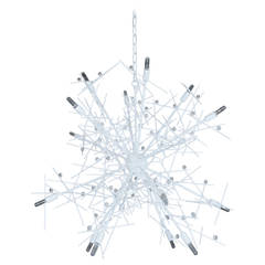 Custom Made in America, Angular Momentum in White Chandelier by Lou Blass
