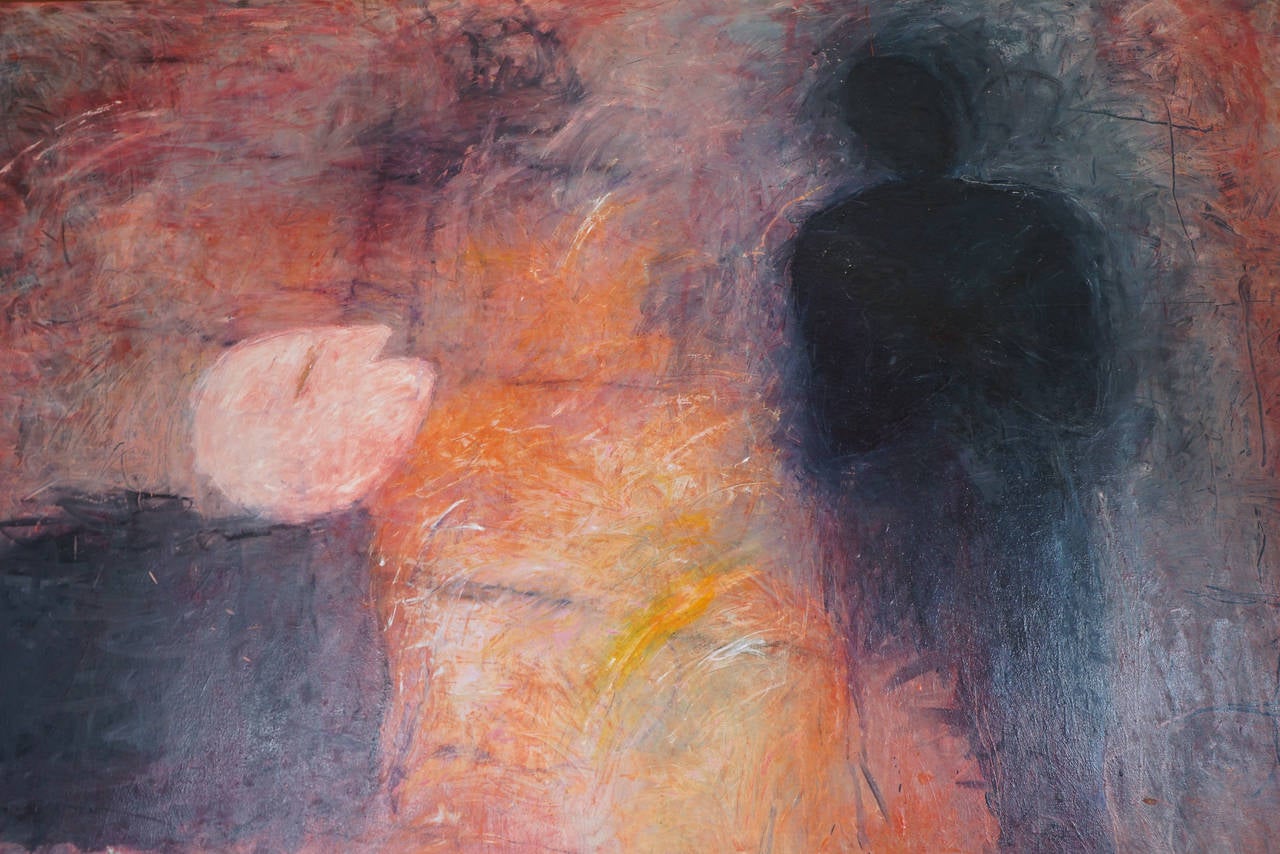 Large Painting by Pia Stern "Saturday Sale"