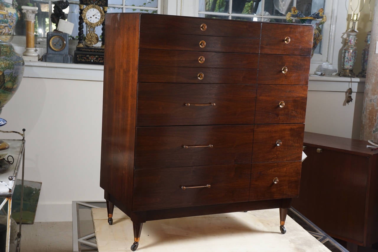 Mid-Century Modern Chest by J. B. Van Sciver Co. In Excellent Condition In Hudson, NY