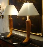 English Equestrian Boot Stretcher Lamp