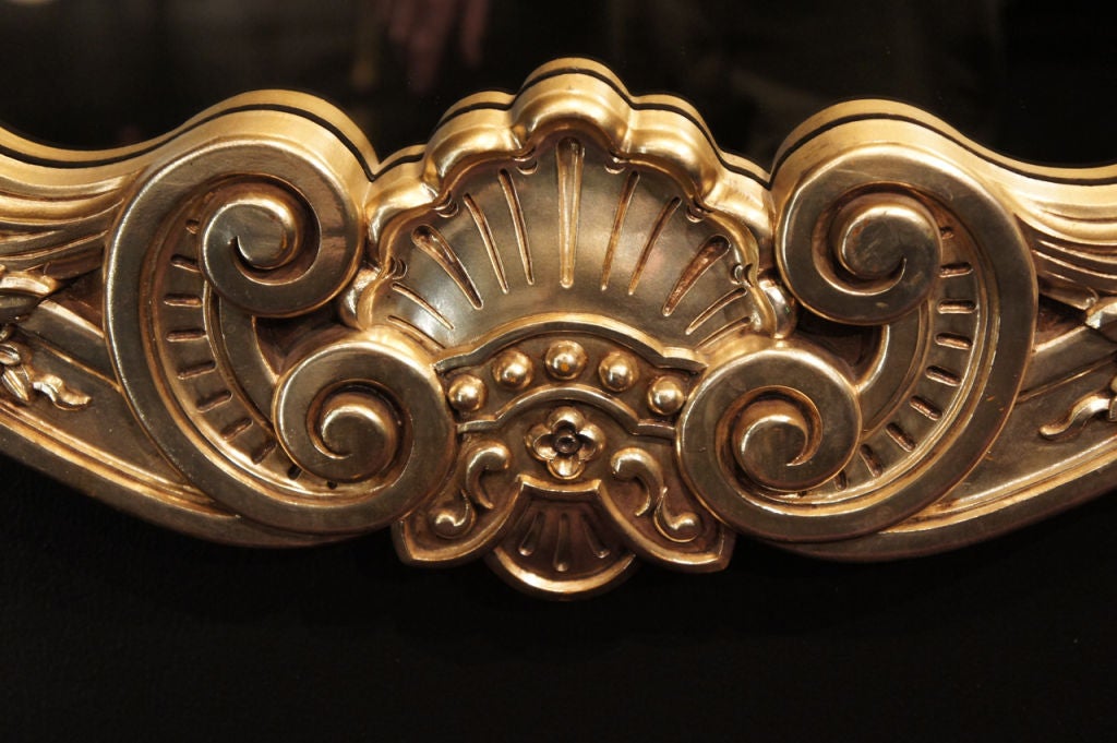 Mid-20th Century Hollywood Rococo Gilt Mirror