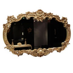 Hollywood Rococo Gilt Mirror