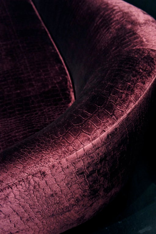 Extraordinary Aubergine Sofa In Excellent Condition In New York, NY