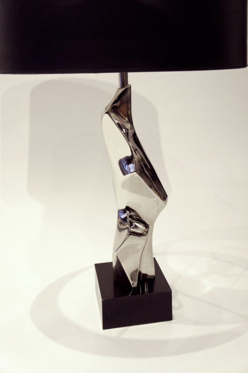 Chrome Morphic Sculpture Lamp by Laurel