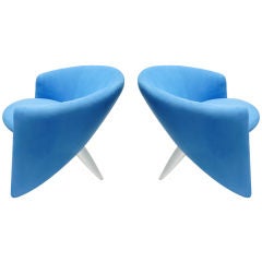 Pair of Azure Armchairs