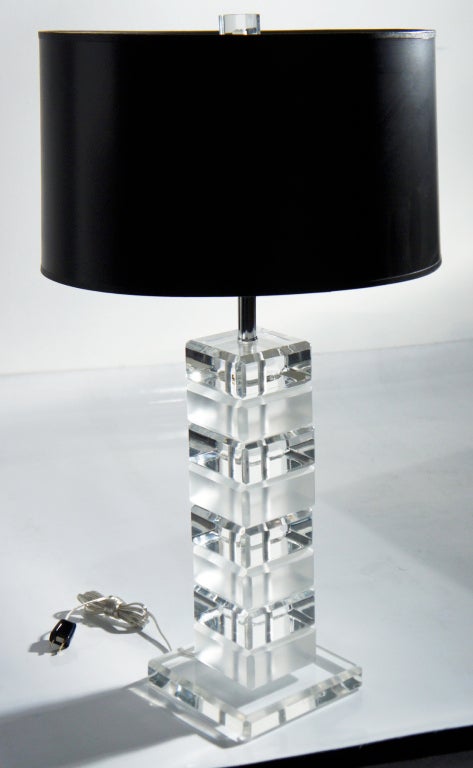 Lucite Table Lamp