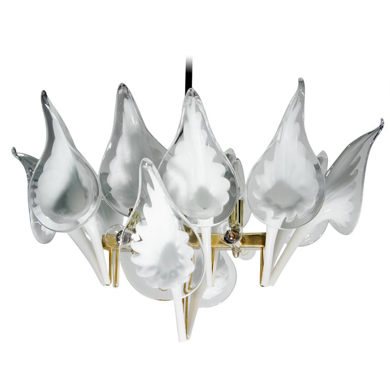 Murano Glass Chandelier by Murano For Sale