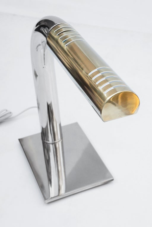 American Pair of Tubular Lamps For Sale