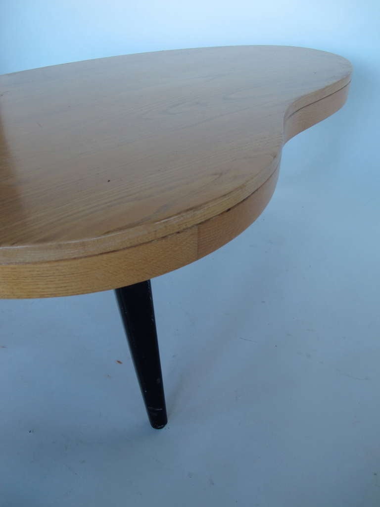 Unusual Biomorphic Coffee Table with Drawer at 1stdibs